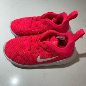 Nike Kids Sneakers - Bright Pink and White